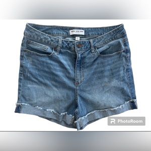 Marc New York High Rise Denim Cutoff Jean Shorts Size 12